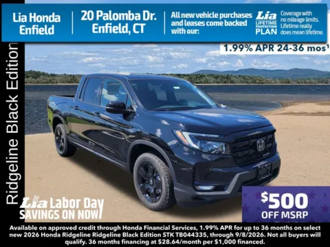 Unknown 2026 Honda Ridgeline Black Edition for sale in Enfield, CT