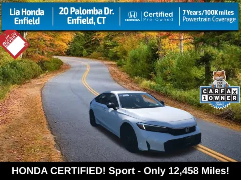 White 2025 Honda Civic Sport for sale in Enfield, CT
