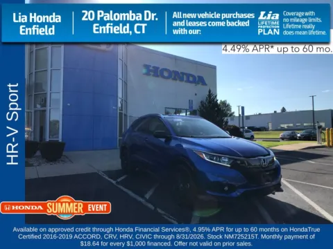 Blue 2022 Honda HR-V Sport for sale in Enfield, CT