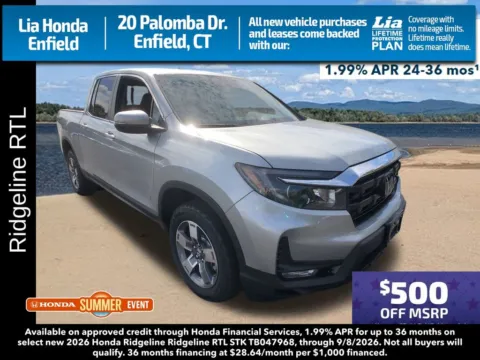 Unknown 2026 Honda Ridgeline RTL for sale in Enfield, CT