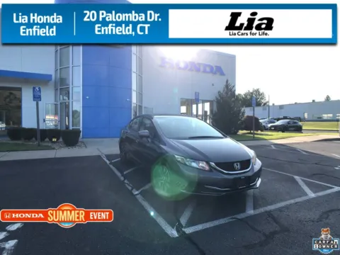 Gray 2015 Honda Civic EX for sale in Enfield, CT