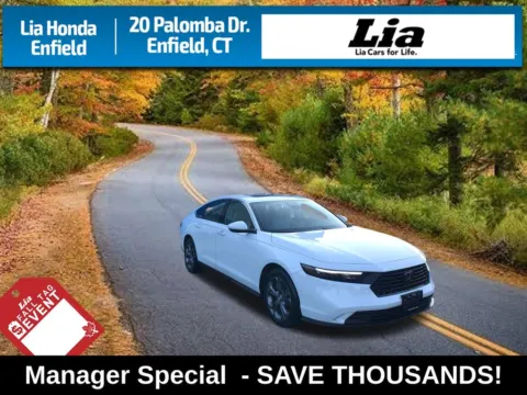 White 2024 Honda Accord EX for sale in Enfield, CT