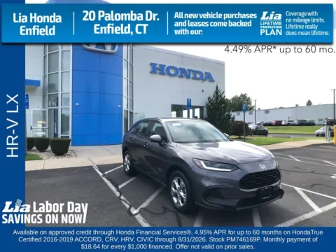 Gray 2023 Honda HR-V LX for sale in Enfield, CT