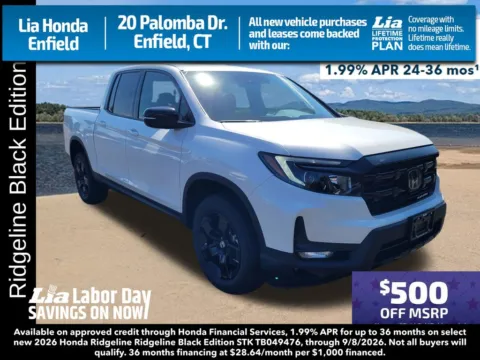 Unknown 2026 Honda Ridgeline Black Edition for sale in Enfield, CT