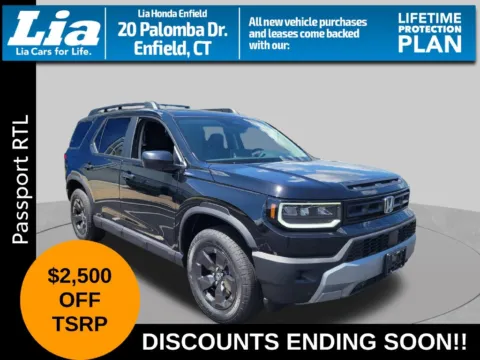 Black 2026 Honda Passport RTL for sale in Enfield, CT
