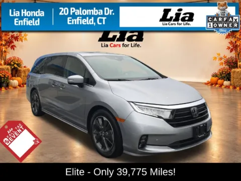 Silver 2022 Honda Odyssey Elite for sale in Enfield, CT