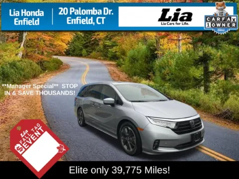 Silver 2022 Honda Odyssey Elite for sale in Enfield, CT