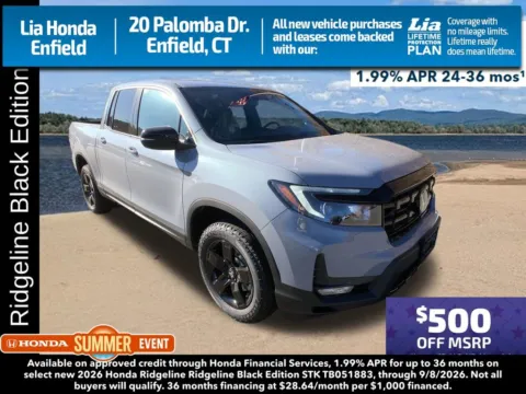 Unknown 2026 Honda Ridgeline Black Edition for sale in Enfield, CT