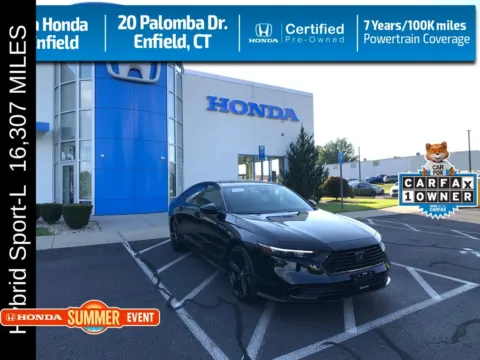 Black 2024 Honda Accord Hybrid Sport-L for sale in Enfield, CT