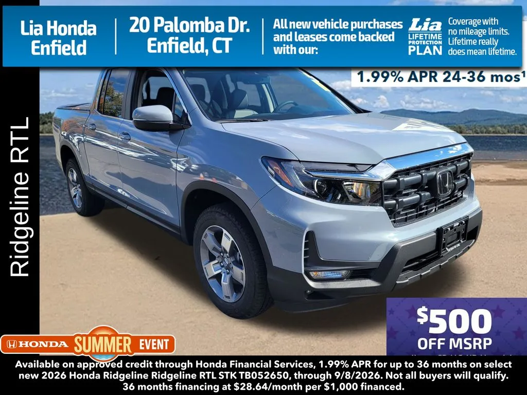 Unknown 2026 Honda Ridgeline RTL for sale in Enfield, CT