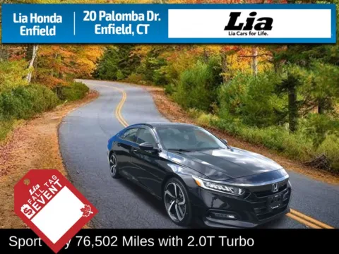 Black 2020 Honda Accord Sport 2.0T for sale in Enfield, CT