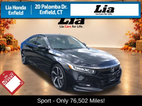 Black 2020 Honda Accord Sport 2.0T for sale in Enfield, CT