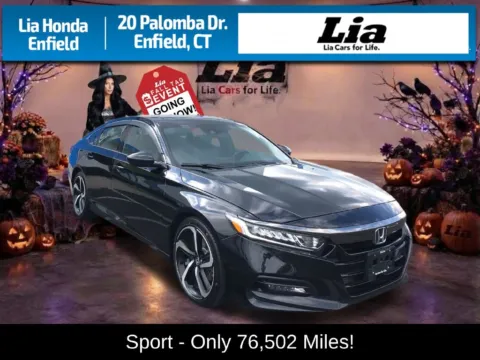 Black 2020 Honda Accord Sport 2.0T for sale in Enfield, CT