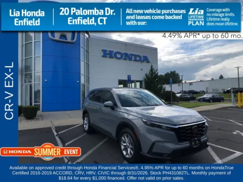 Gray 2023 Honda CR-V EX-L for sale in Enfield, CT