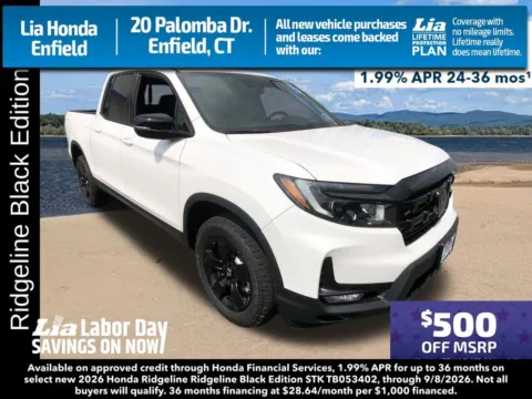 Unknown 2026 Honda Ridgeline Black Edition for sale in Enfield, CT