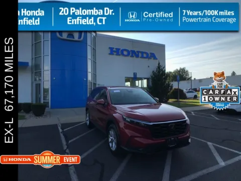 Red 2024 Honda CR-V EX-L for sale in Enfield, CT