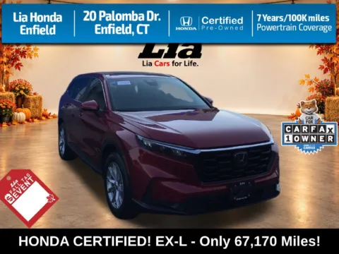 Red 2024 Honda CR-V EX-L for sale in Enfield, CT