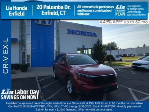 Red 2024 Honda CR-V EX-L for sale in Enfield, CT