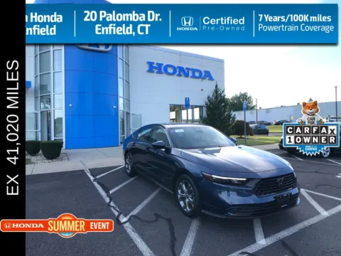Blue 2024 Honda Accord EX for sale in Enfield, CT