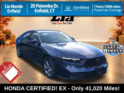 Blue 2024 Honda Accord EX for sale in Enfield, CT