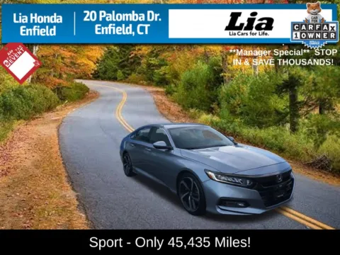 Silver 2020 Honda Accord Sport for sale in Enfield, CT
