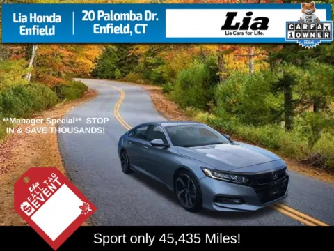 Silver 2020 Honda Accord Sport for sale in Enfield, CT