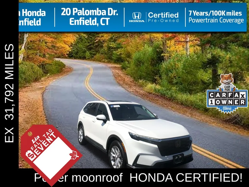 White 2024 Honda CR-V EX for sale in Enfield, CT