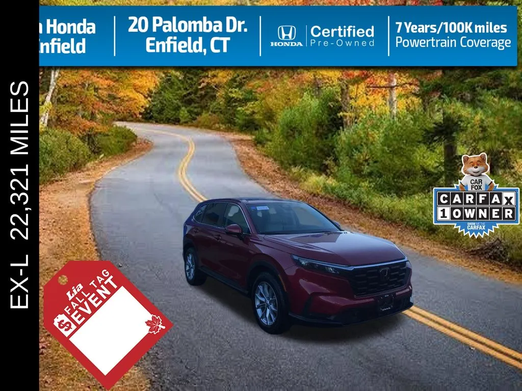 Red 2024 Honda CR-V EX-L for sale in Enfield, CT