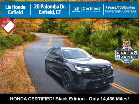 Black 2026 Honda Pilot Black Edition for sale in Enfield, CT