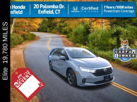 Gray 2024 Honda Odyssey Elite for sale in Enfield, CT