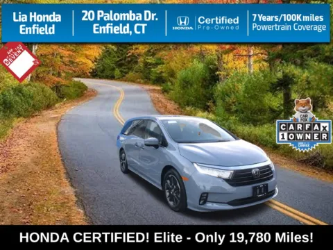 Gray 2024 Honda Odyssey Elite for sale in Enfield, CT