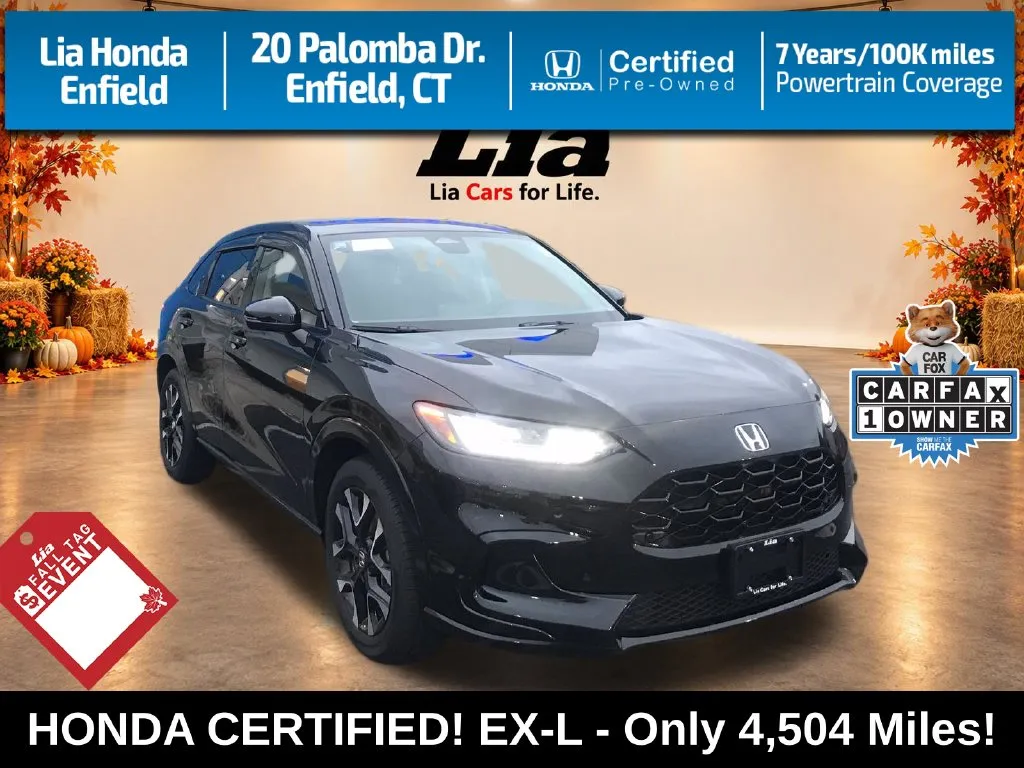 Black 2026 Honda HR-V EX-L for sale in Enfield, CT