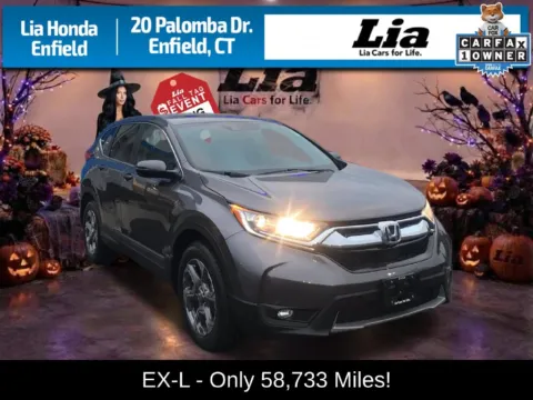 Gray 2018 Honda CR-V EX-L for sale in Enfield, CT
