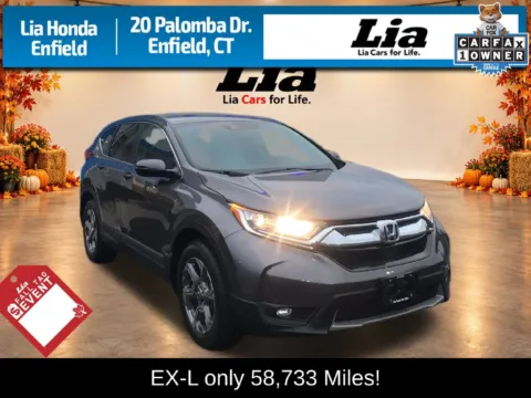 Gray 2018 Honda CR-V EX-L for sale in Enfield, CT