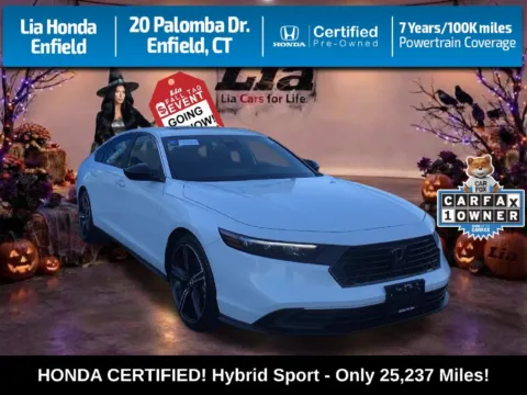 White 2024 Honda Accord Hybrid Sport for sale in Enfield, CT