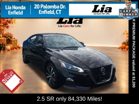Black 2021 Nissan Altima 2.5 SR for sale in Enfield, CT