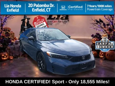 Blue 2025 Honda Civic Sport for sale in Enfield, CT