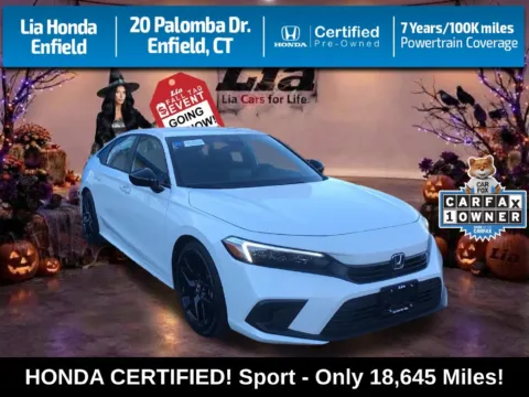 White 2024 Honda Civic Sport for sale in Enfield, CT