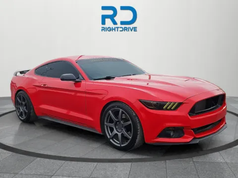 Red 2015 Ford Mustang EcoBoost for sale in El Paso, TX