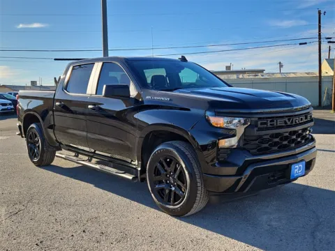 Black 2025 Chevrolet Silverado 1500 Custom for sale in El Paso, TX