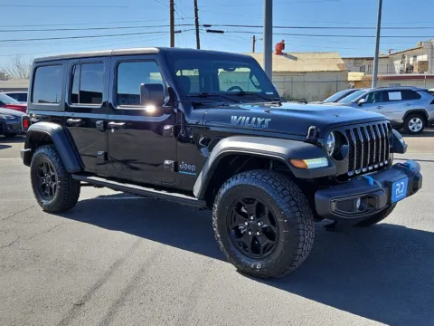 Black 2023 Jeep Wrangler Willys 4xe for sale in El Paso, TX
