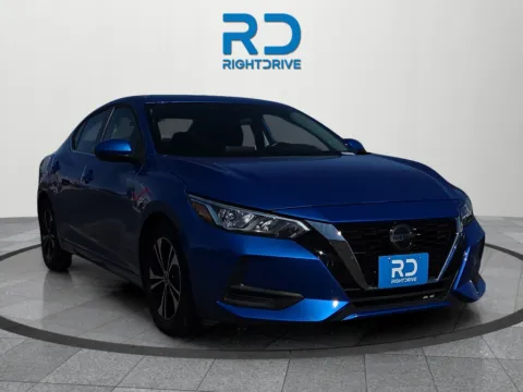 Blue 2021 Nissan Sentra SV for sale in El Paso, TX