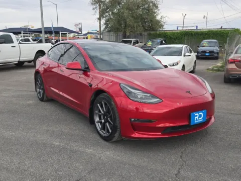 Red 2021 Tesla Model 3 Long Range for sale in El Paso, TX