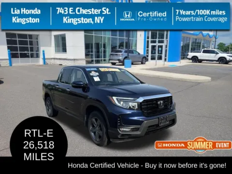 Black 2023 Honda Ridgeline RTL-E for sale in Kingston, NY