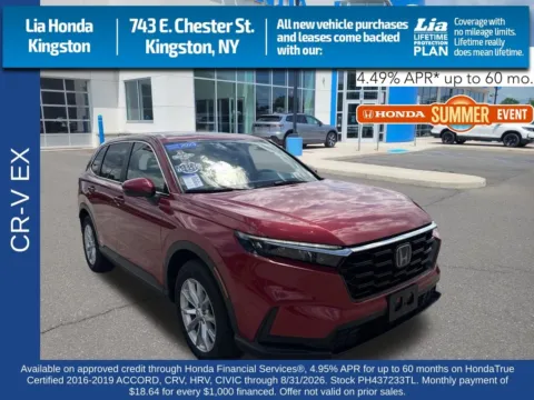 Red 2023 Honda CR-V EX for sale in Kingston, NY