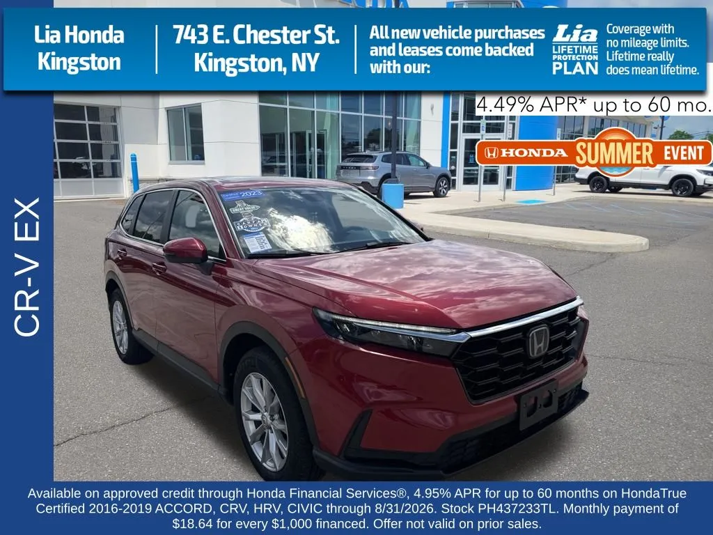 Red 2023 Honda CR-V EX for sale in Kingston, NY
