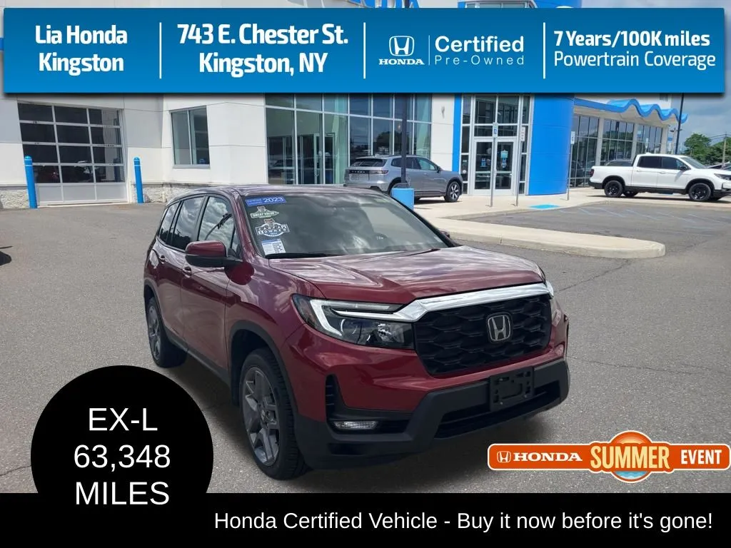 Red 2023 Honda Passport EX-L for sale in Kingston, NY