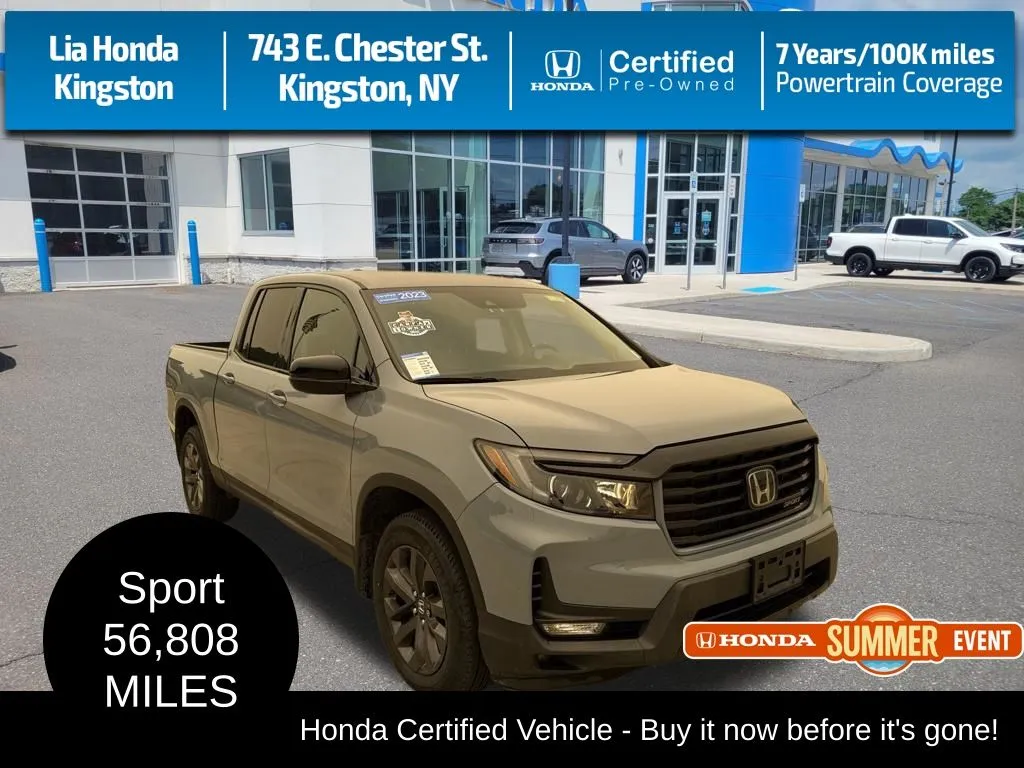 Black 2023 Honda Ridgeline Sport for sale in Kingston, NY