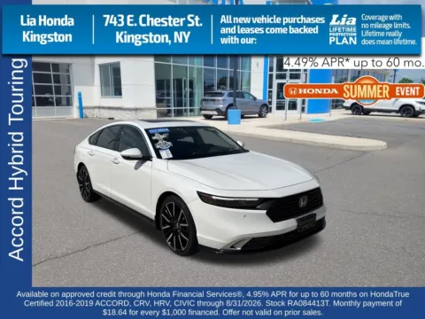 Silver 2024 Honda Accord Hybrid Touring for sale in Kingston, NY
