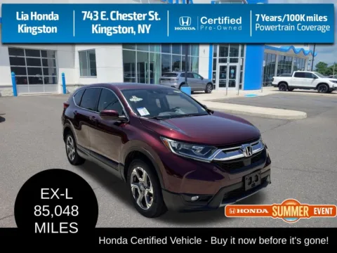 Red 2017 Honda CR-V EX-L for sale in Kingston, NY